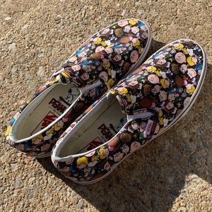Charlie Brown themed Vans